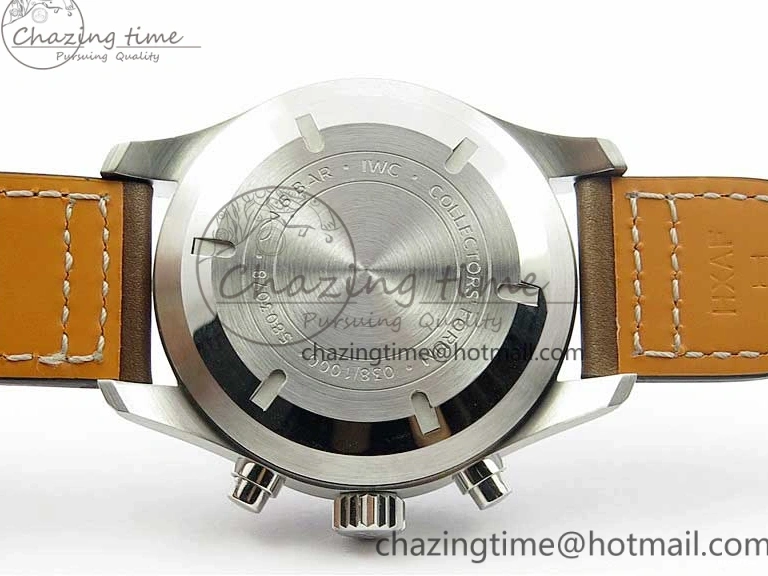 MIROTIME 0509 Pilot Chrono IW377726 ZF 1:1 Best Edition Green Dial on Brown Leather Strap A Trendsetting 7125